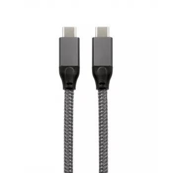 EXSYS USB 3.2 Gen 2x2 USB-C kabelis, 20 Gbit/s, 5A, 100W, pilkas pintas, 3,0 m EX-K1596-3.0