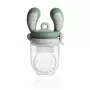Kidsme Food Feeder Large Grey – kūdikių maisto dozatorius su silikoniniu maišeliu, 6+ mėn., be BPA