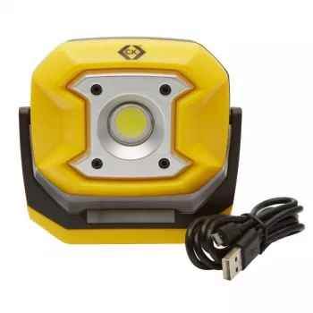 C.K Tools įkraunamas darbinis žibintas, COB LED, 700 lm, 10 W, IP65/IK05 (T9735USB)