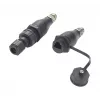 EXSYS EX-49504 M12 A-Code 8-Pin vyriškas į RJ45 moteriškas pramoninis Ethernet adapteris, IP67