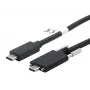 EXSYS USB 3.2 Gen 2x1 C-C kabelis su raižytais varžtais, 1m, juodas (EX-K1591V-1.0)