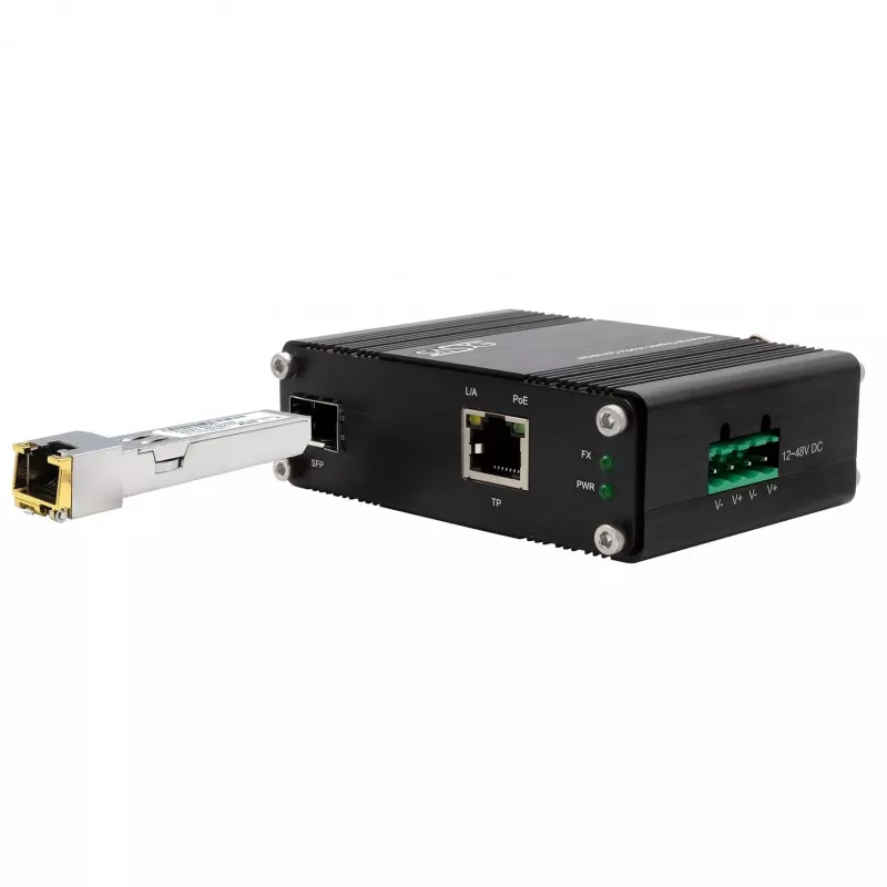 EXSYS SFP transceiver, varinis RJ45, 1Gbit/s (EX-SFP-C1000)
