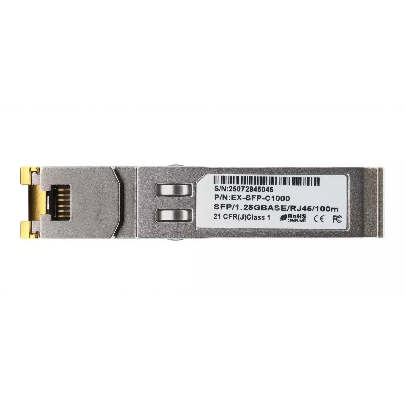 EXSYS SFP transceiver, varinis RJ45, 1Gbit/s (EX-SFP-C1000)