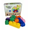 Gerardo's Toys GT3108 minkštų konstrukcinių kaladėlių rinkinys, 10 dalių, EVA putplastis, įvairiaspalvis