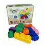 Gerardo's Toys GT3108 minkštų konstrukcinių kaladėlių rinkinys, 10 dalių, EVA putplastis, įvairiaspalvis