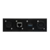 EXSYS EX-49298 19 inch 1U montavimo panelė su 12 D-Type išpjovomis, juoda
