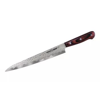 SAMURA Kaiju Yanagiba suši peilis 240 mm, AUS-8 plienas, Pakkawood rankena