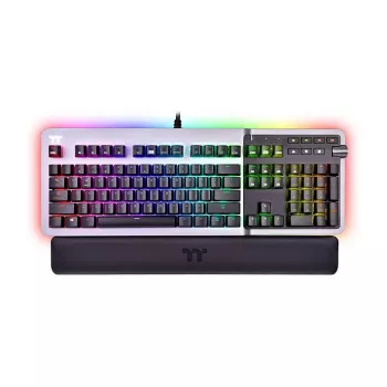 Thermaltake Argent K5 mechaninė žaidimų klaviatūra - Cherry MX Speed Silver, RGB, vokiška QWERTZ