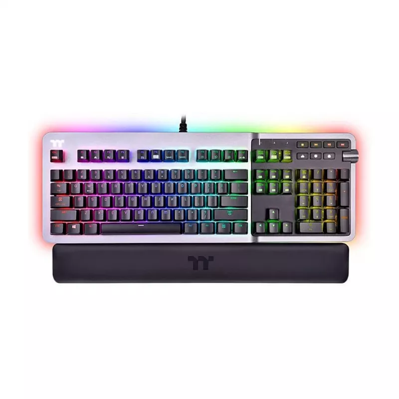 Thermaltake Argent K5 mechaninė žaidimų klaviatūra - Cherry MX Speed Silver, RGB, vokiška QWERTZ