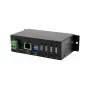 EXSYS EX-6003HMVS-POE-ON 4 prievadų USB 2.0 per Gigabit Ethernet serveris su PoE, 15KV ESD apsauga