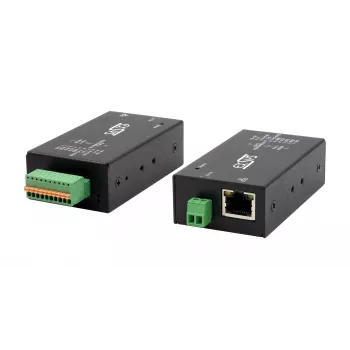 EXSYS EX-6131-2 Pramoninis Ethernet į serijinį įrenginį serveris, RS-232/422/485, DIN-bėgio ir sieninis montavimas