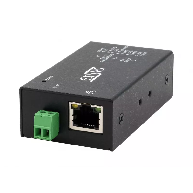 EXSYS EX-6131-2 Pramoninis Ethernet į serijinį įrenginį serveris, RS-232/422/485, DIN-bėgio ir sieninis montavimas