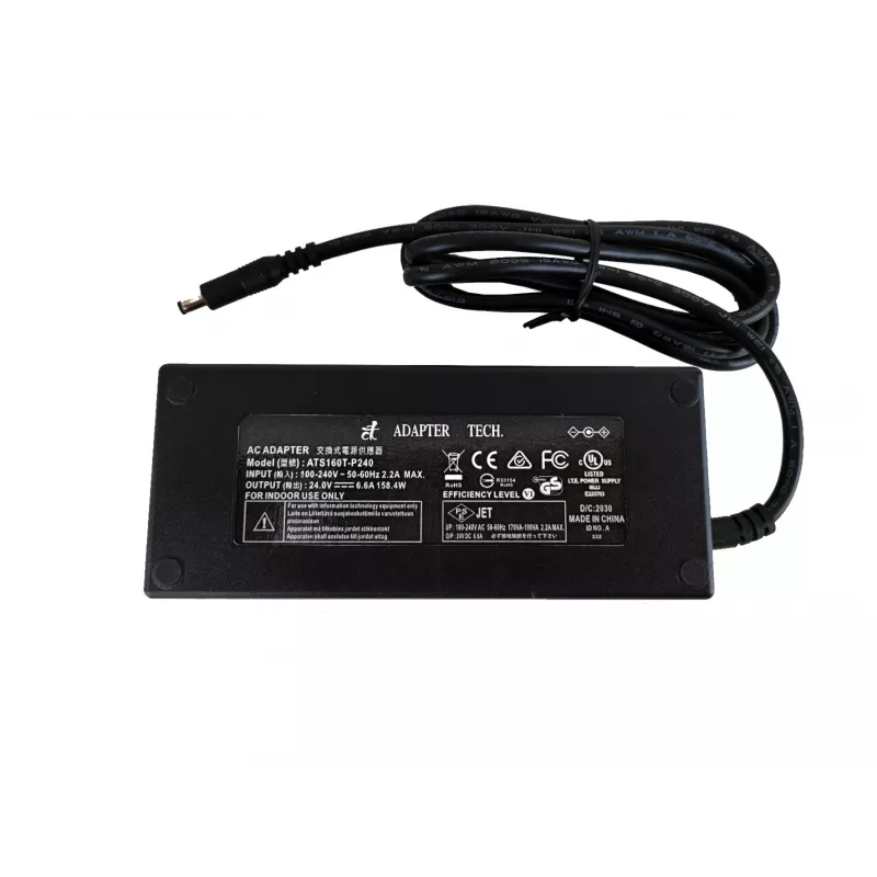 EXSYS 24V 6,6A AC/DC stalinis maitinimo adapteris su 5,5 mm DC lizdu (EX-6984)