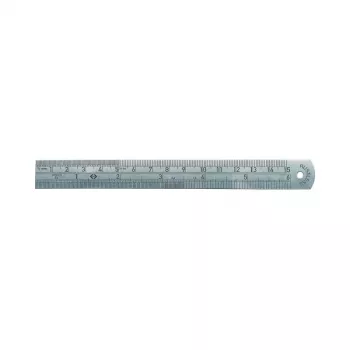 C.K Tools nerūdijančio plieno liniuotė, 150 mm / 6 coliai, mm ir colių graduacija (T3530 06)