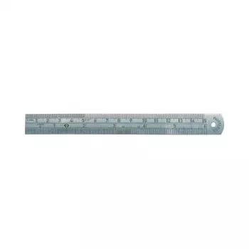 C.K Tools nerūdijančio plieno liniuotė, 150 mm / 6 coliai, mm ir colių graduacija (T3530 06)