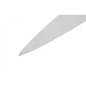 SAMURA Harakiri universali virtuvės peilis 192 mm AUS-8 plieno, Full Tang, juoda rankena