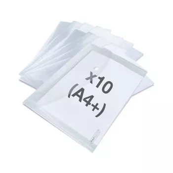 Rapesco ECO GRS A4 dokumentų aplankai, permatomi, 10 vnt. (1816)