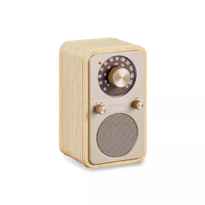 Sangean WR-9 nešiojamas FM/AM radijas su Bluetooth, baltos uosies medienos korpusu