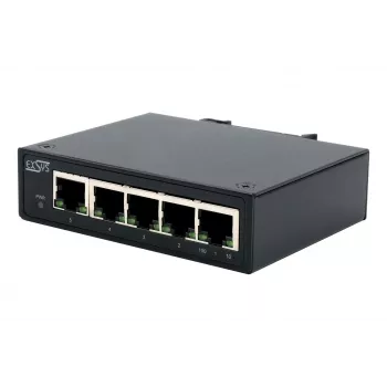 EXSYS 5 prievadų pramoninis eterneto komutatorius, 10/100 Mbps, DIN bėgelis, -40° iki +75°C EX-6200-T