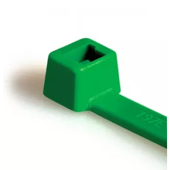 HellermannTyton T30R-PA66-GN žalios spalvos kabelių raiščiai 150mm x 3,5mm (100 vnt. pakuotė) 111-03014