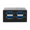 EXSYS USB 3.2 Gen1 4 prievadų metalinis šakotuvas su 15KV ESD apsauga (EX-11240HMS)