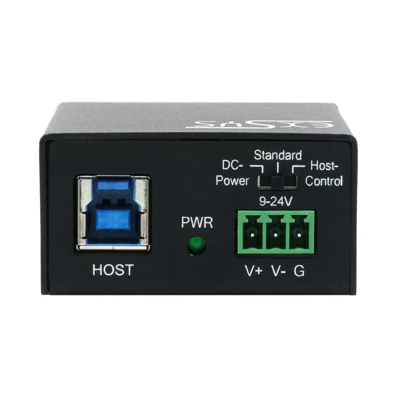 EXSYS USB 3.2 Gen1 4 prievadų metalinis šakotuvas su 15KV ESD apsauga (EX-11240HMS)