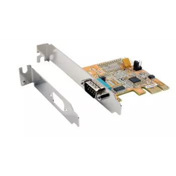 EXSYS EX-44081 PCIe 1 prievado RS-232 nuosekliosios sąsajos plokštė, ASIX AX99100, žemo profilio