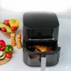 QUIN YJ-6505ADV skaitmeninė oro gruzdintuvė 6,5 l, juoda
