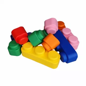 Gerardo's Toys GT3104 minkštų konstrukcinių kaladėlių rinkinys, 21 dalis, EVA putplastis, įvairiaspalvis, nuo 6 mėnesių