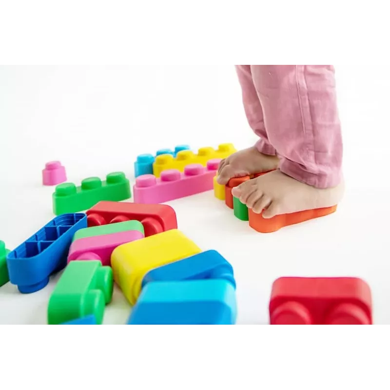 Gerardo's Toys GT3105 minkšti statybiniai kaladėlių rinkinys, 42 dalys, EVA putplastis, įvairiaspalvis, nuo 12 mėnesių