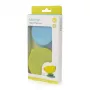 KIDSME Stay-in-Place siurbiantis padėkliukas dubenėliams, buteliukams ir puodeliams laikyti, 2 vnt., Sky & Lime