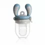 Kidsme Food Feeder Medium Azure – silikoninis vaisių ir daržovių maitinimo įtaisas kūdikiams, nuo 4 mėn.
