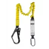 C.K Tools T8008 kritimo stabdymo virvė su energijos slopintuvu, 2 m, viena koja, plieninis karabinas ir pastolių kablys, EN 354/355/362