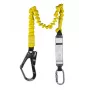 C.K Tools T8008 kritimo stabdymo virvė su energijos slopintuvu, 2 m, viena koja, plieninis karabinas ir pastolių kablys, EN 354/355/362