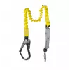 C.K Tools T8008 kritimo stabdymo virvė su energijos slopintuvu, 2 m, viena koja, plieninis karabinas ir pastolių kablys, EN 354/355/362