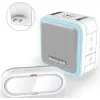 Honeywell DC515SP2L belaidis durų skambutis su kištukiniu skambučiu ir mygtuku, 150 m nuotolis, 6 melodijos, baltas