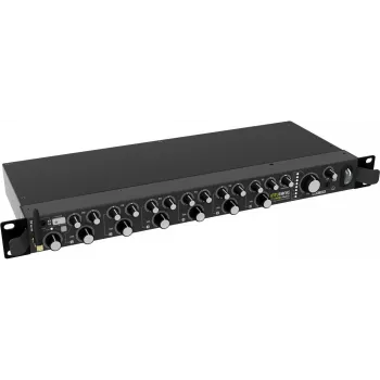 INTUSONIC PAA71+ mikrofonų linijinis mikseris, 7 kanalų, su 5 XLR įėjimais, 2 stereo RCA, 2 juostų ekvalaizeriu, +48V fantomine maitinimo įtampa, metaliniu korpusu 12604190