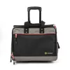 C.K Tools Magma Technicians Rolling Tool Case su ratais, 50+ kišenės, teleskopinis rankenas, juoda/raudona (MA2652)