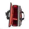 C.K Tools Magma Technicians Rolling Tool Case su ratais, 50+ kišenės, teleskopinis rankenas, juoda/raudona (MA2652)