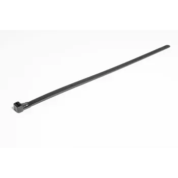HellermannTyton REL250 atsegamas plastikinis raištis, 250 x 7,6 mm, juodas, PA66, 100 vnt. 131-22560