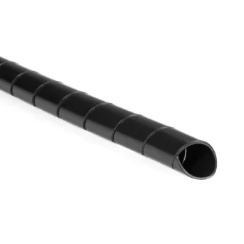 HellermannTyton Helawrap HWPP kabelių apsauginė spiralinė apvija, 20 mm išorinis skersmuo, 25 m, juoda 161-44200