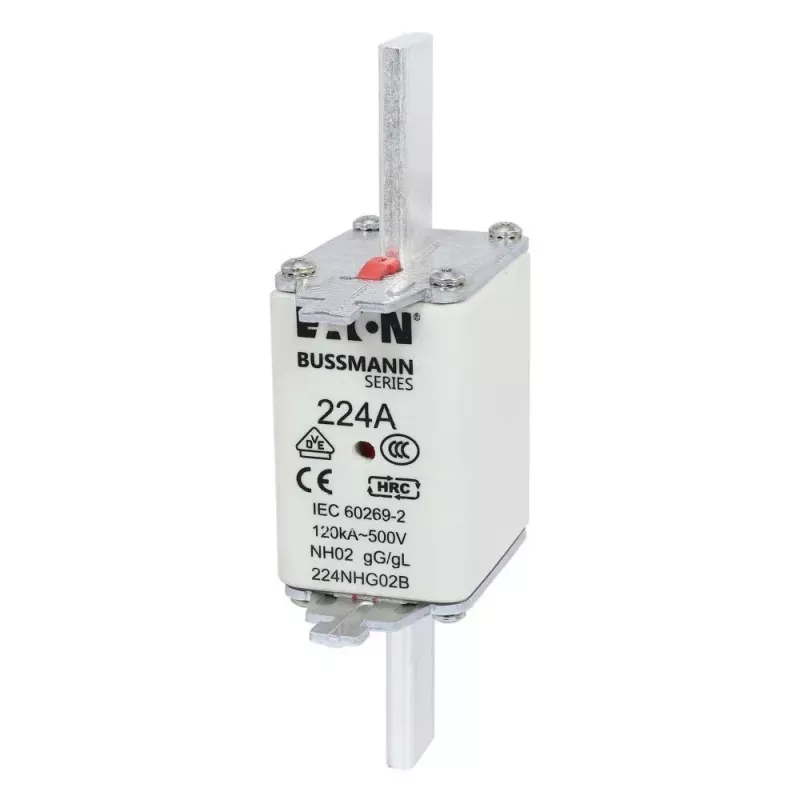 Eaton 100NHG02B NH saugiklis D02 100 A 500 V gG su mechaniniu indikatoriumi, 3 vnt.