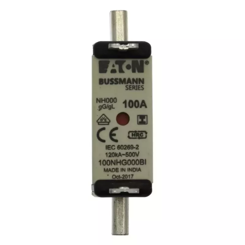 Eaton 80NHG000BI NH saugiklis 80 A 500 V AC 000 dydis su mechaniniu indikatoriumi, 3 vnt.