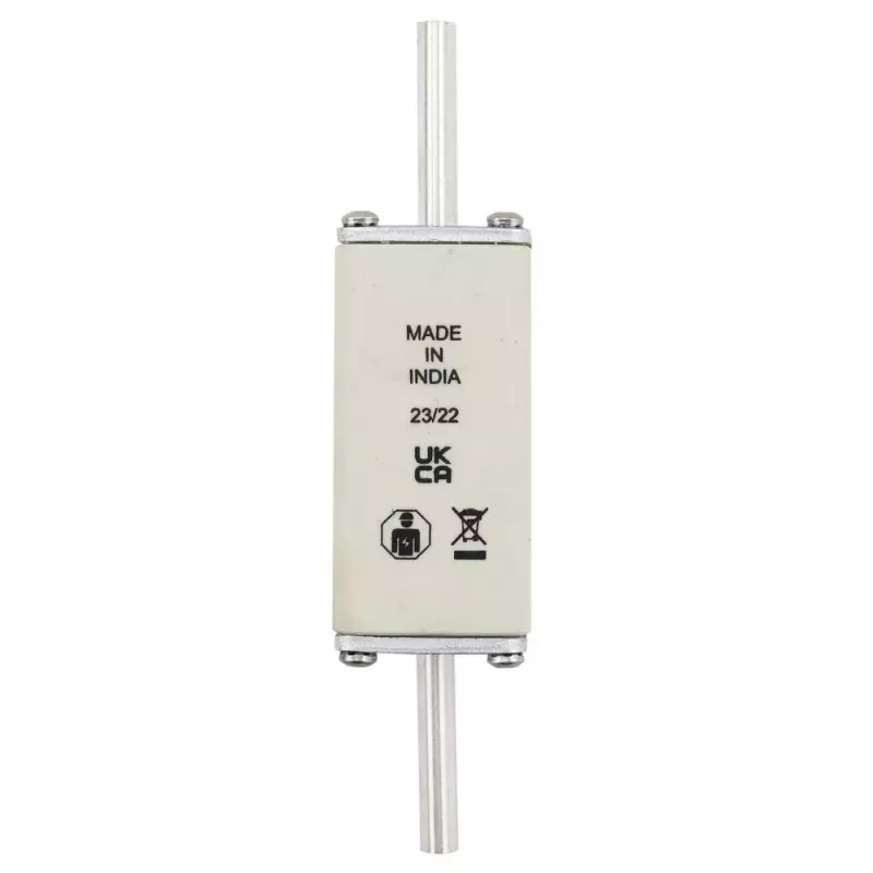 Eaton 80NHG0B NH saugiklis, 0 dydis, 80 A, 500 V AC, gG, mechaninis indikatorius, 3 vnt.