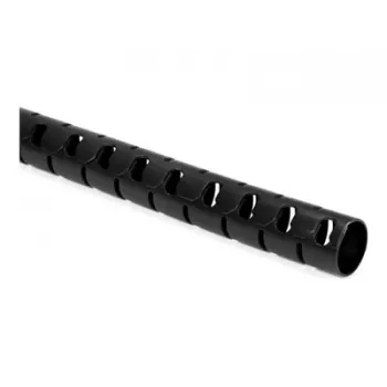 HellermannTyton HWPP25/2-BK skeltas gofruotas vamzdis, 25 mm nominalus skersmuo, juodas, 25 m ilgio