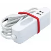 EXERTIS CONNECT maitinimo prailgintuvas su 2 USB prievadais, baltas, 1,5 m 808521