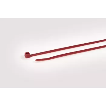 HellermannTyton T50R raudoni poliamidiniai ryšio dirželiai, 200mm x 4,6mm, 100 vnt. paketas 111-04804