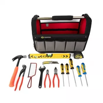 C.K Tools T5971 15 dalių techniko įrankių rinkinys su Magma MA2630 įrankių krepšiu