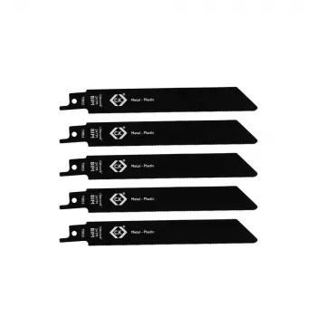 C.K Tools T0823 slenkamojo pjūklo geležtės 24 TPI, 150 mm, bi-metalas, 5 vnt.