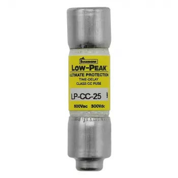 Eaton LP-CC-25 25A 600V lėto veikimo Class CC saugiklis, 10 vnt. paketas